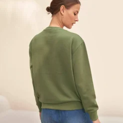 Sweat imprimé en molleton gratté
