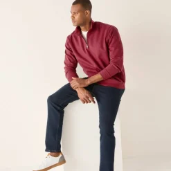 Sweat molleton col camionneur zippé