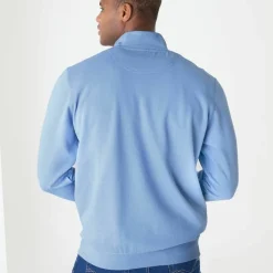 Sweat molleton col camionneur zippé