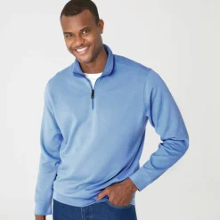 Sweat molleton col camionneur zippé