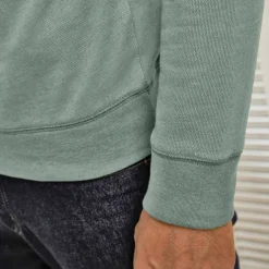 Sweat molleton col camionneur zippé