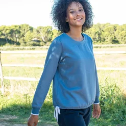 Sweat molleton, liens coulissés