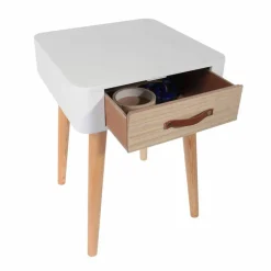 Table de chevet bicolore 1 tiroir