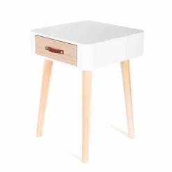 Table de chevet bicolore 1 tiroir