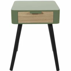 Table de chevet bicolore, 1 tiroir