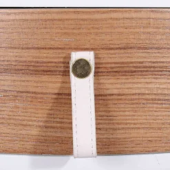 Table de chevet ronde bicolore TIHAME - 1 tiroir