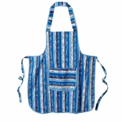 Tablier cuisine rayé forme bavette