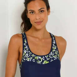Tankini imprimé dos nageur Upala - coques amovibles