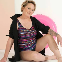 Tankini post-opératoire imprimé Brésilien