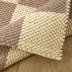 Tapis décoratif motif damier