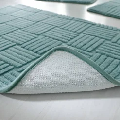 Tapis de bain effet damier
