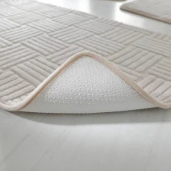 Tapis de bain effet damier