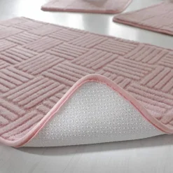 Tapis de bain effet damier