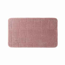 Tapis de bain effet damier