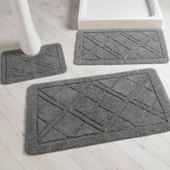 Tapis de bain losanges