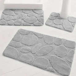 Tapis de bain motif galets