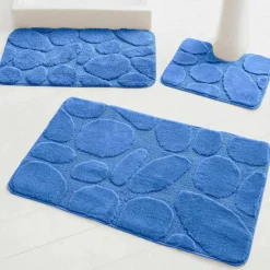 Tapis de bain motif galets