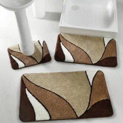 Tapis de bain motif végétal