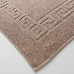 Tapis de bain éponge liteau motif frise grecque