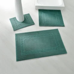 Tapis de bain éponge liteau motif frise grecque