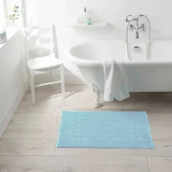 Tapis de bain éponge liteau motif frise grecque