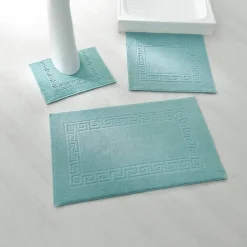 Tapis de bain éponge liteau motif frise grecque