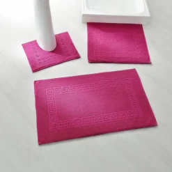 Tapis de bain éponge liteau motif frise grecque