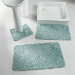 Tapis de bain reliéfé effet "flamme"