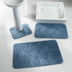 Tapis de bain reliéfé effet "flamme"