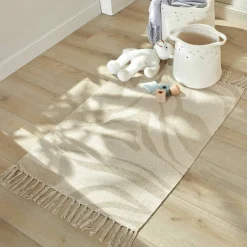 Tapis imprimé Evald pur coton