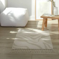 Tapis imprimé Evald pur coton