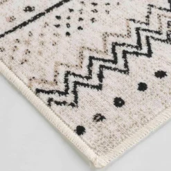 Tapis motif berbère, effet vieilli