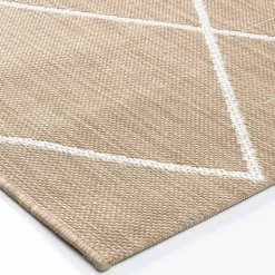 Tapis rectangulaire, tissage motif losanges