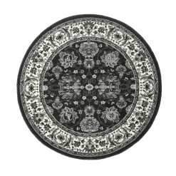 Tapis rond motifs perse