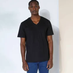 Tee-shirt col V manches courtes