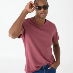 Tee-shirt col V manches courtes