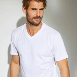 Tee-shirt col V manches courtes