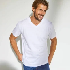 Tee-shirt col V manches courtes - lot de 3