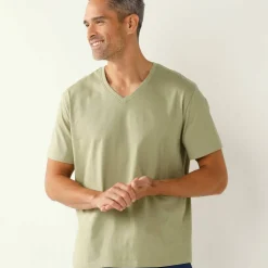 Tee-shirt col V manches courtes - lot de 3