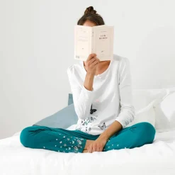 Tee-shirt imprimé placé bucolique - manches longues
