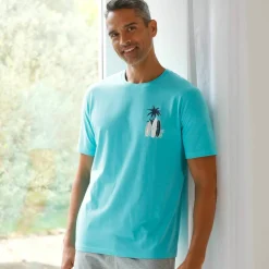 Tee-shirt pyjama manches courtes motif surf