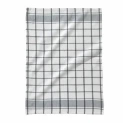 Torchon carreaux coton tissé teint - lot de 3