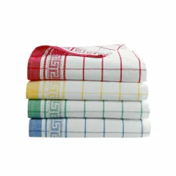Torchon Mycène coton tissé teint - lots