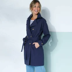 Trench déperlant ceinture amovible