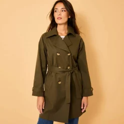 Trench déperlant ceinture amovible
