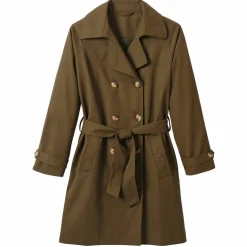 Trench déperlant ceinture amovible