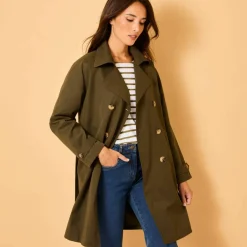Trench déperlant ceinture amovible