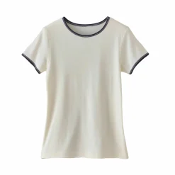 T-shirt bicolore manches courtes