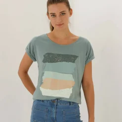 T-shirt boite imprimé 