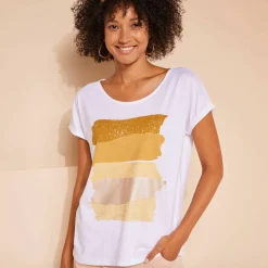 T-shirt boite imprimé 